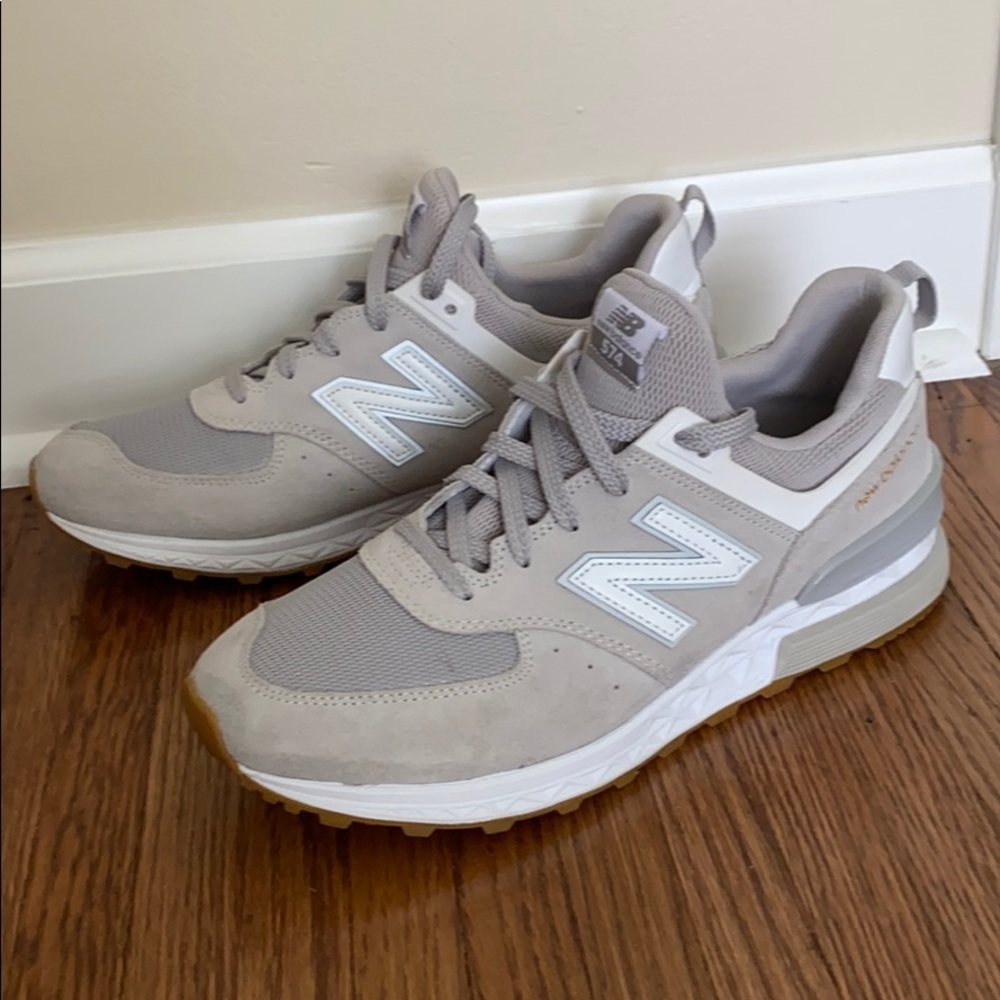 New Balance 574 Sport- Rain Cloud White